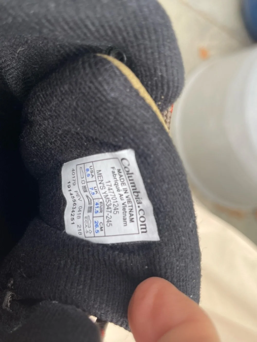 Columbia hiking shoes (waterproof)